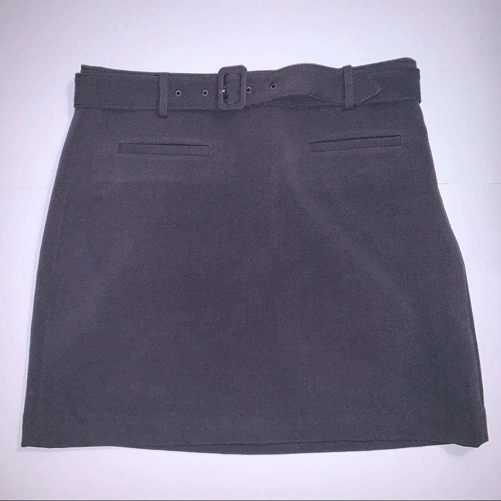LOFT Belted Mini Skirt